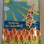 23rd Holland Koi Show 2015 red tulips gold outline