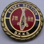 Essex trophy pin blue top, black bottom