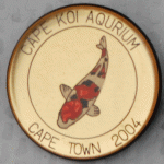 Cape Koi Aquarium 2004 Gold pin with Sanke