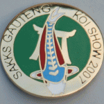 Gauteng Chapter Koi Show pin 2007. Judges (green background)