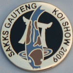 Gauteng Chapter Koi Show pin 2009. Visitors (black background)
