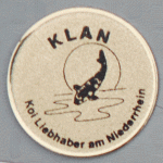 KLAN large metal Trophy pin light gold