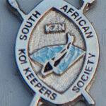KZN CHAPTER PIN - Silver Zulu Shield with Shiro Utsuri over diamond