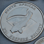 SAKKS Logo Silver Metal pin XXLarge (85mm diameter)
