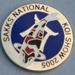 SAKKS NATIONAL Show pin 2005. Exhibitors (blue background)