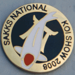 SAKKS NATIONAL Show pin 2008. Visitors (black background)