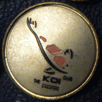 The Koi Club Singapore Club Trophy pin metal version