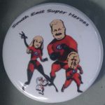The South East Super Heroes button