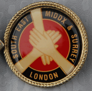 Tri Section domed light trophy pin
