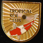 Tropical Koi Club S.Florida Club Gold relief pin