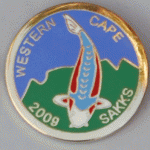Western Cape Show pin 2009. Exhibitors (green mountain)