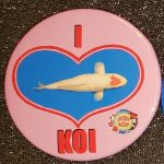 San Diego button I love Koi
