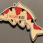 Bigger Nishikoi Koi Food Sanke Keyring pin