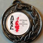 Australian Koi Association Medal pin Silver