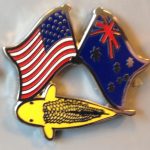 Australian USA Matsuba friendship pin