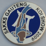Gauteng Chapter Koi Show pin 2009. Exhibitors (blue background)