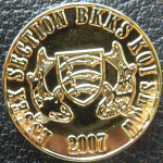 Private made in gold: 2007 show pin