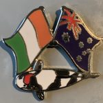 Australian Ireland Tancho Showa friendship pin
