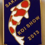 Western Cape Chapter Koi Show pin 2013. (Kohaku)