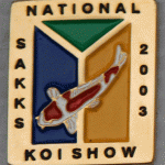 SAKKS NATIONAL Show pin 2003. Visitors (green triangle at top)