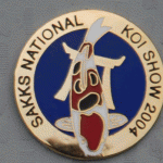 SAKKS NATIONAL Show pin 2004. Exhibitors (blue background)