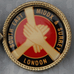 Tri Section domed light trophy pin
