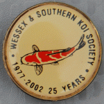 Wessex & Southern Koi Society 25 years anniversary trophy pin