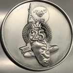 25th Holland Koi Show 2017 the 25th Anniversary mat silver Plaque pin