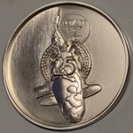 25th Holland Koi Show 2017 the 25th Anniversary light silver Plaque pin